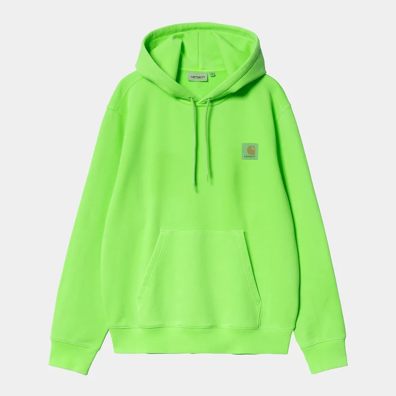 Carhartt WIP Herr Industry Sweat Hoodie - Lumo Green
