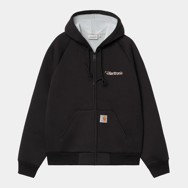 Carhartt WIP Herr Harttronix Car-Lux Hoodie - Svart / Grå Ljung