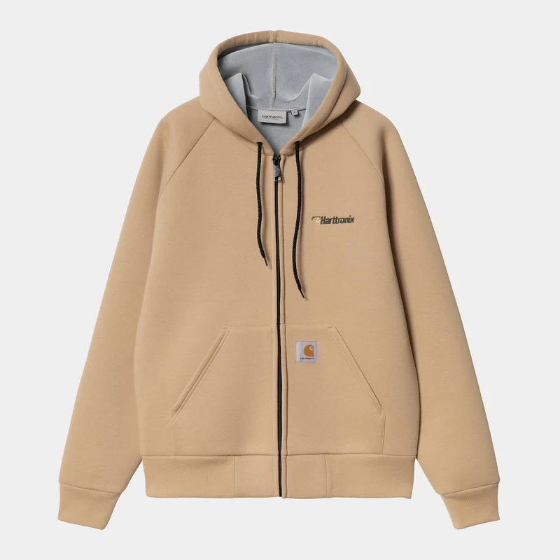 Carhartt WIP Herr Harttronix Car-Lux Hoodie - Dusty Hamilton Brun / Grå
