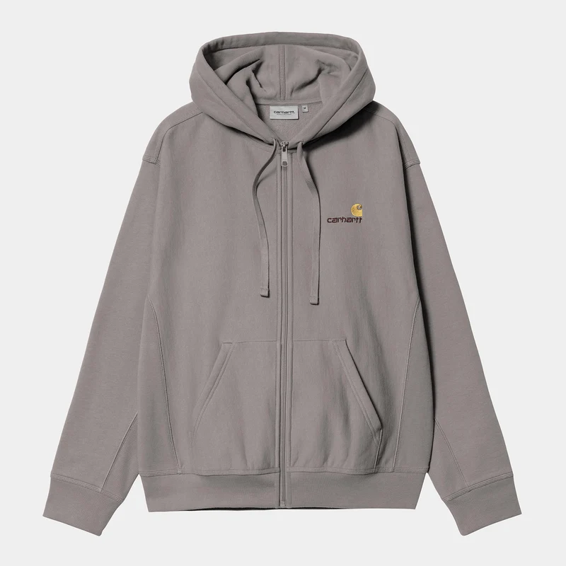 Carhartt WIP Herr American Script Jacka med huva och dragkedja framtill - Yosemite