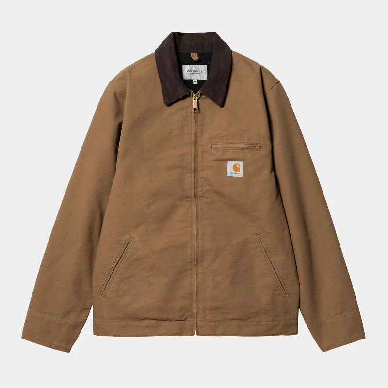 Carhartt WIP Detroit sommarjacka för män - Hamilton Brown / Tobacco Rinsed