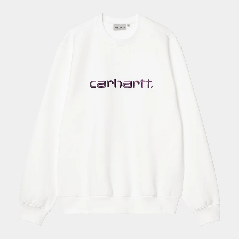 Carhartt WIP Herr Carhartt WIP Sweat Top - Vit / Huckleberry