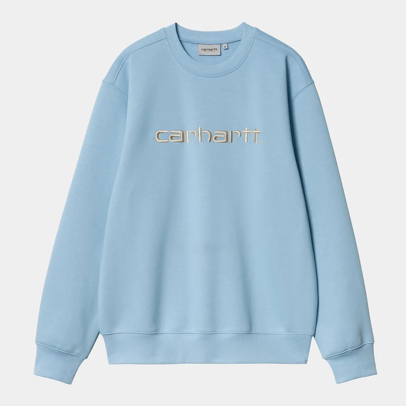 Carhartt WIP Herr Carhartt WIP Sweat Top - Bluebird / Fleur De Sel
