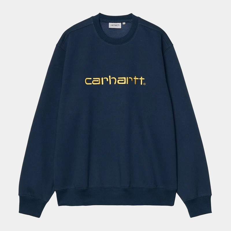 Carhartt WIP Herr Carhartt WIP Sweat Top - Ink / Air Yellow