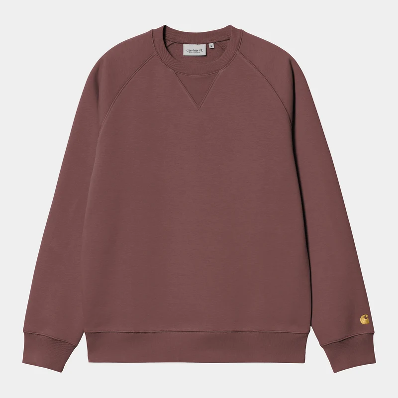Carhartt WIP Chase Sweat Top för män - Dusky Pink