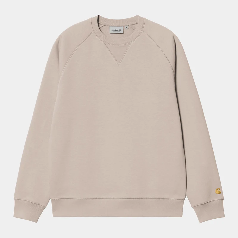 Carhartt WIP Chase Sweat Top för män - Dusky Beige