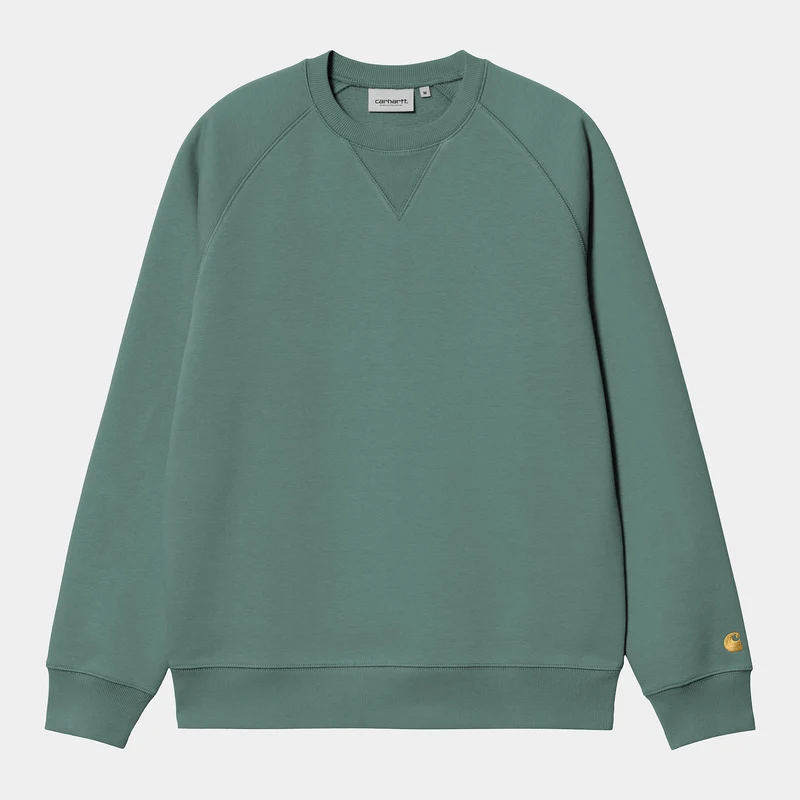Carhartt WIP Chase Sweat Top för män - Silver Pine