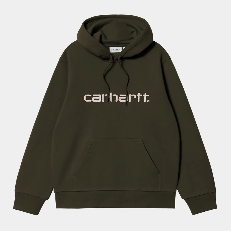 Carhartt WIP Herr Carhartt Hoodie - Turtle / Air Pink