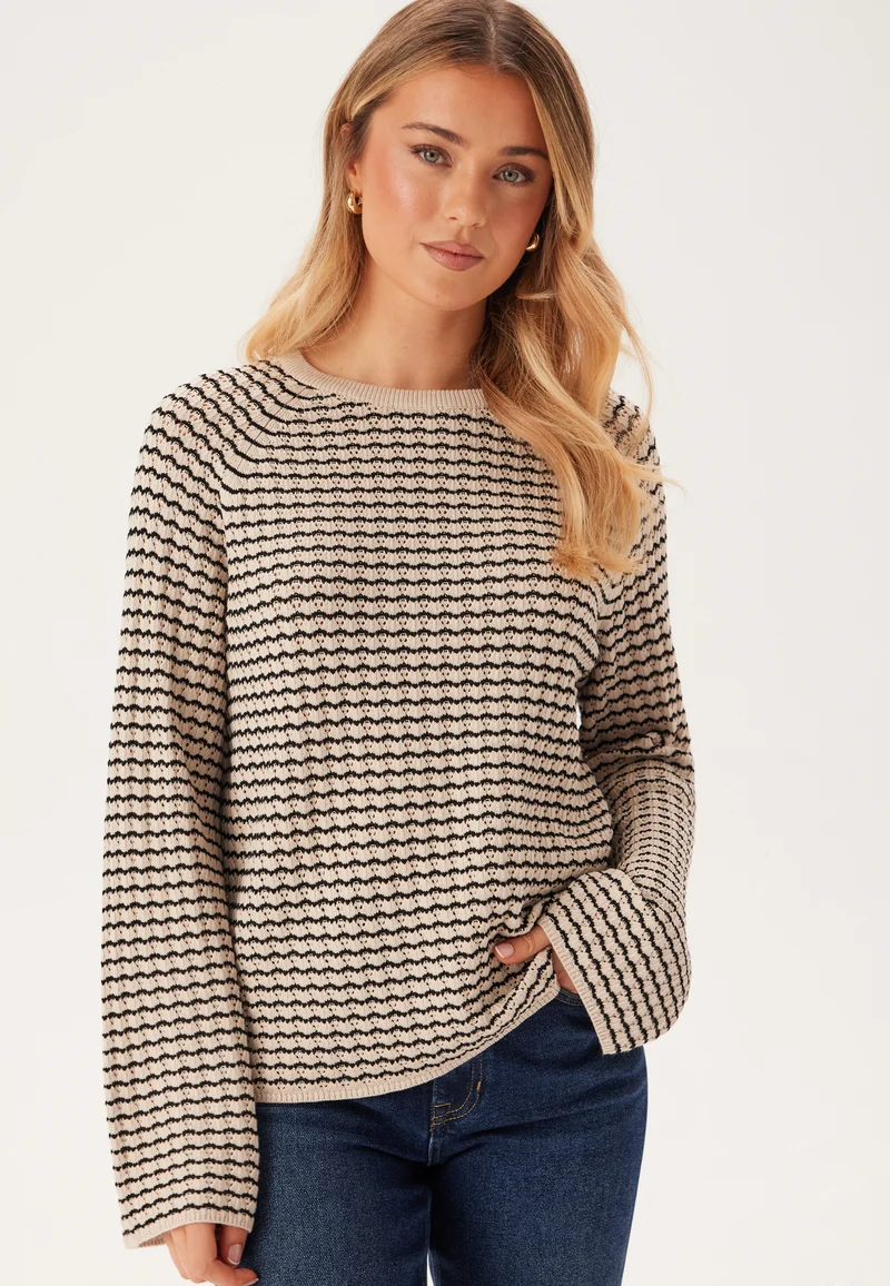 Objester L/S KNIT PATTERN TOP