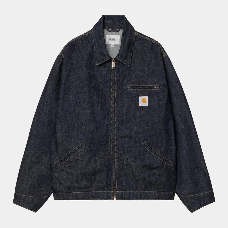 Carhartt WIP Herr OG Detroit Camano Jeansjacka - Blå Sköljd