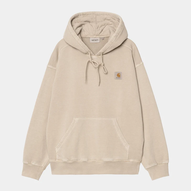Carhartt WIP Herr Nelson Sweat Hoodie - Fleur De Sel