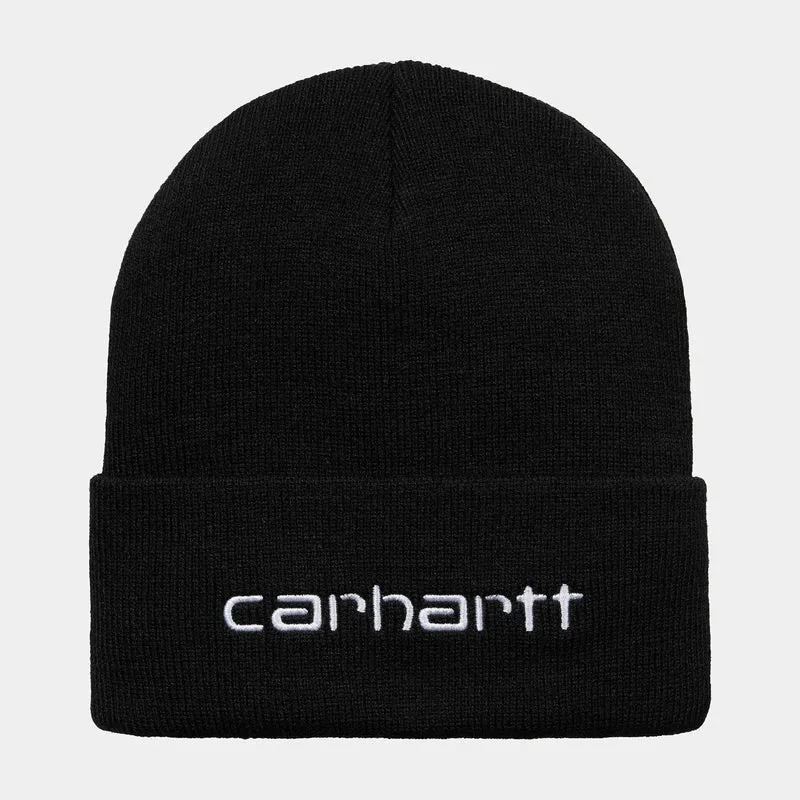 Carhartt WIP Unisex Script Beanie - Svart