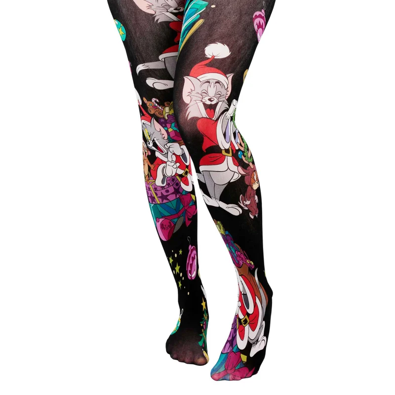 Irregular Choice Kvinnor Tom & Jerry Julkaosstrumpbyxor