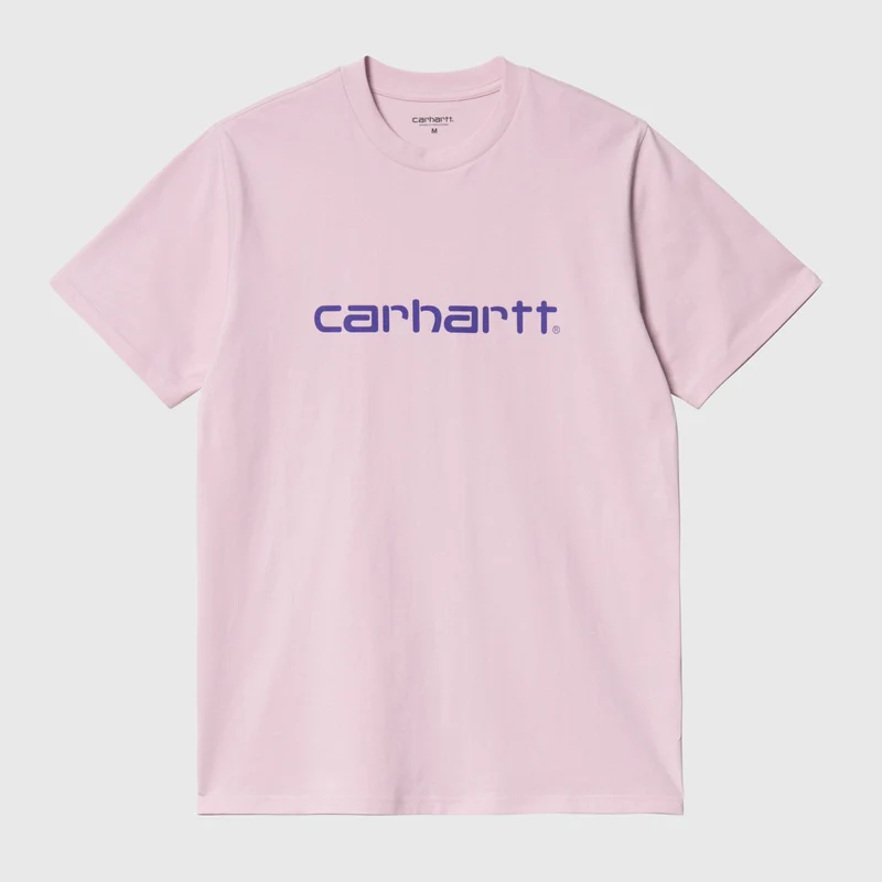 Carhartt WIP Man Script kortärmad T-shirt - blek kvarts
