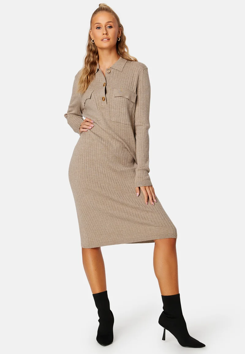 Noelle Polo Knit Dress