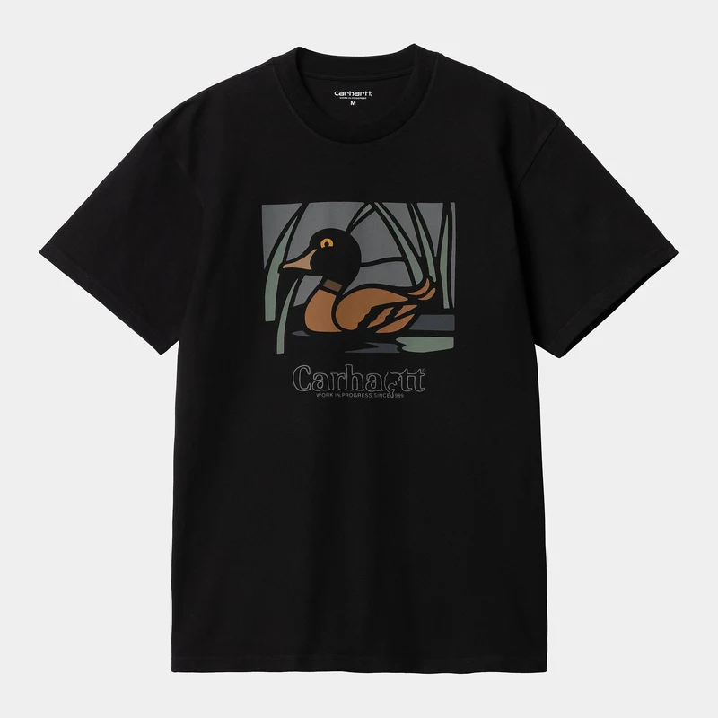 Carhartt WIP Herr Duck Pond kortärmad T-shirt - Svart