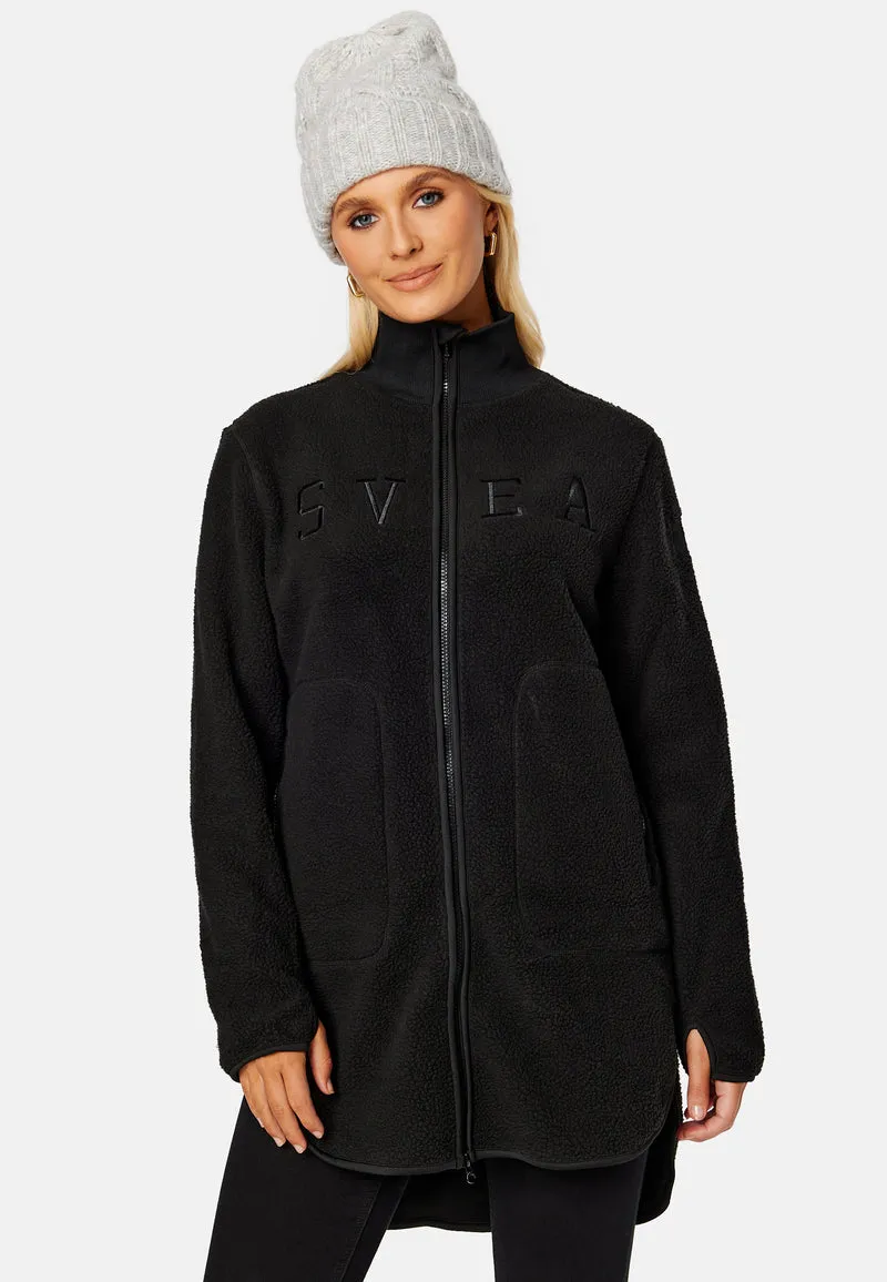 Long Pile Zip Sweat
