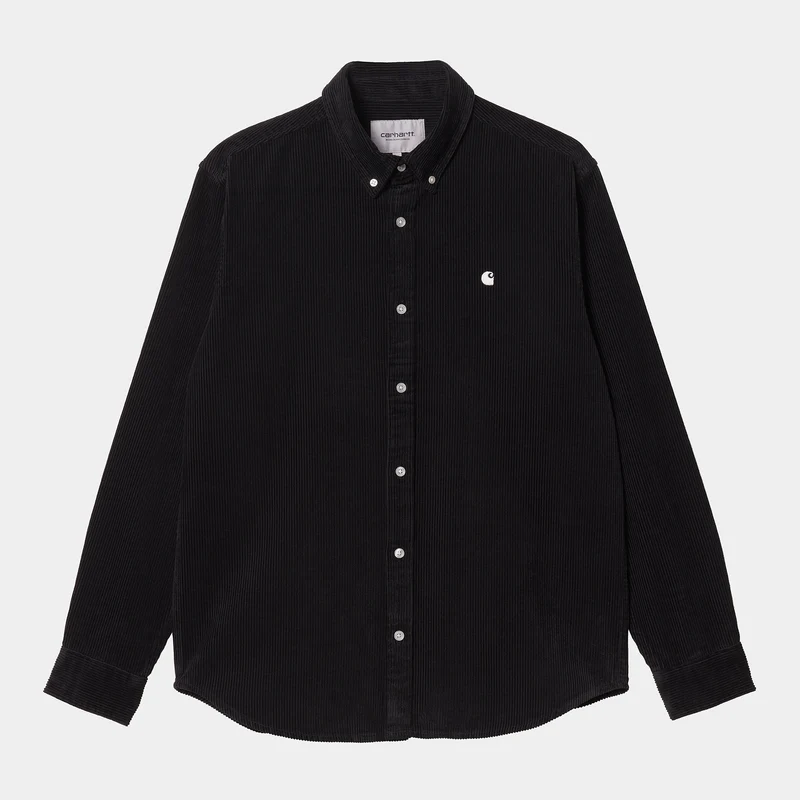 Carhartt WIP Madison långärmad skjorta för män - Svart