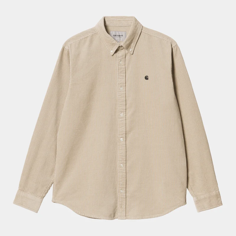 Carhartt WIP Madison långärmad herrskjorta - vägg
