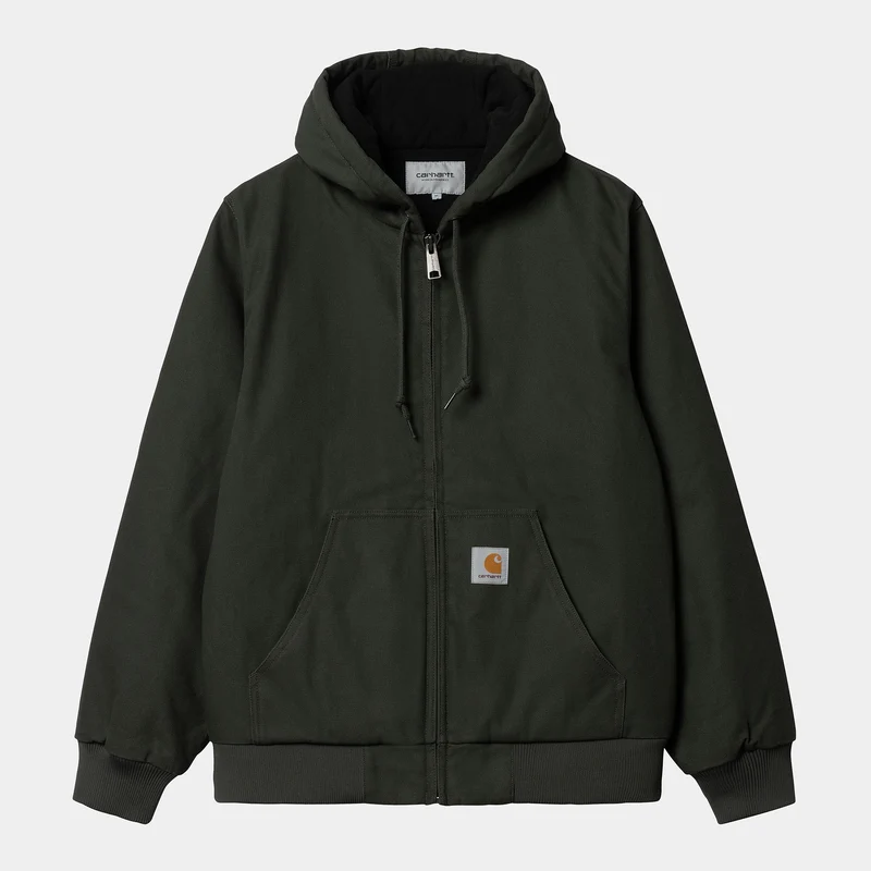 Carhartt WIP Aktiv jacka i ekologisk bomull för män - buxbom