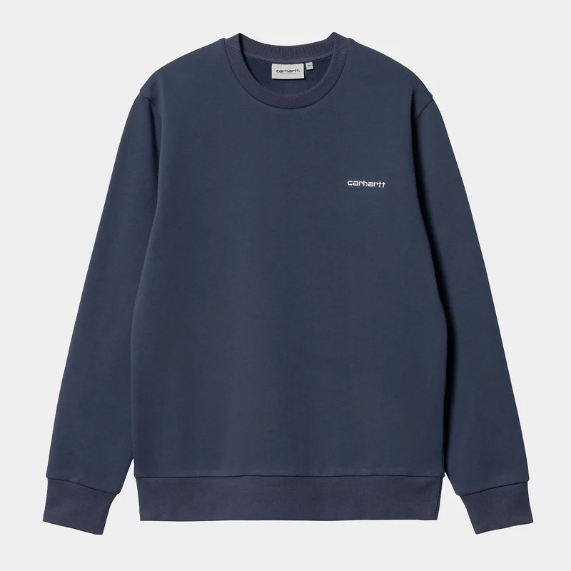 Carhartt WIP Man Script Broderi Sweat Top - Enzian