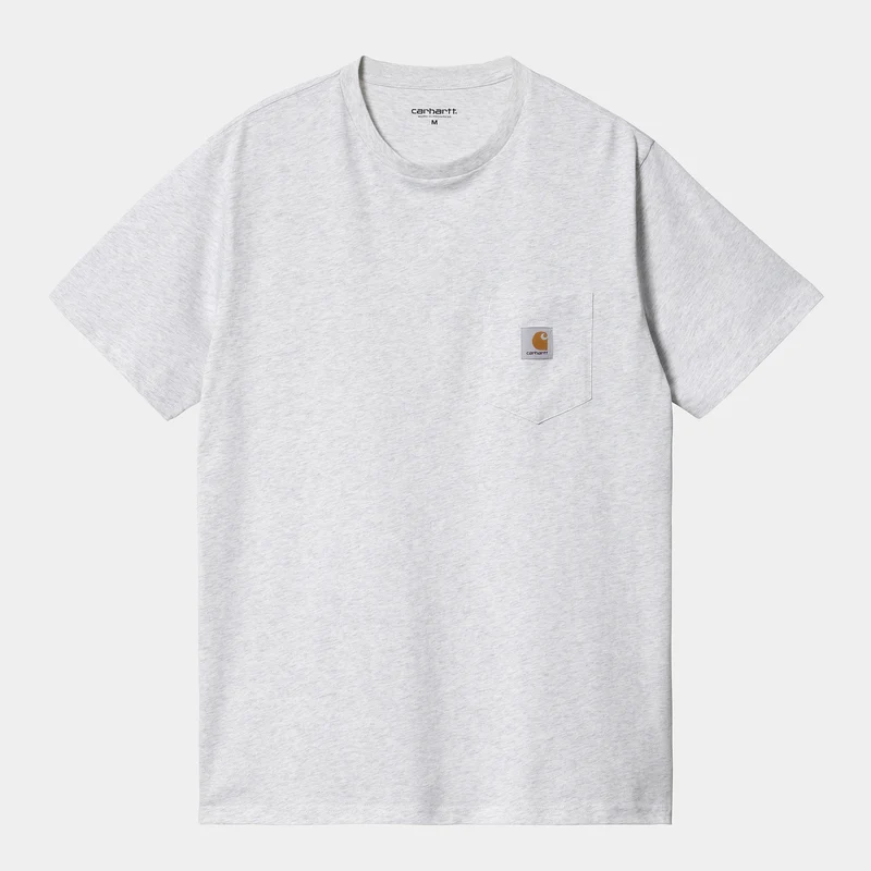 Carhartt WIP Kortärmad fick-T-shirt för män - Ash Heather