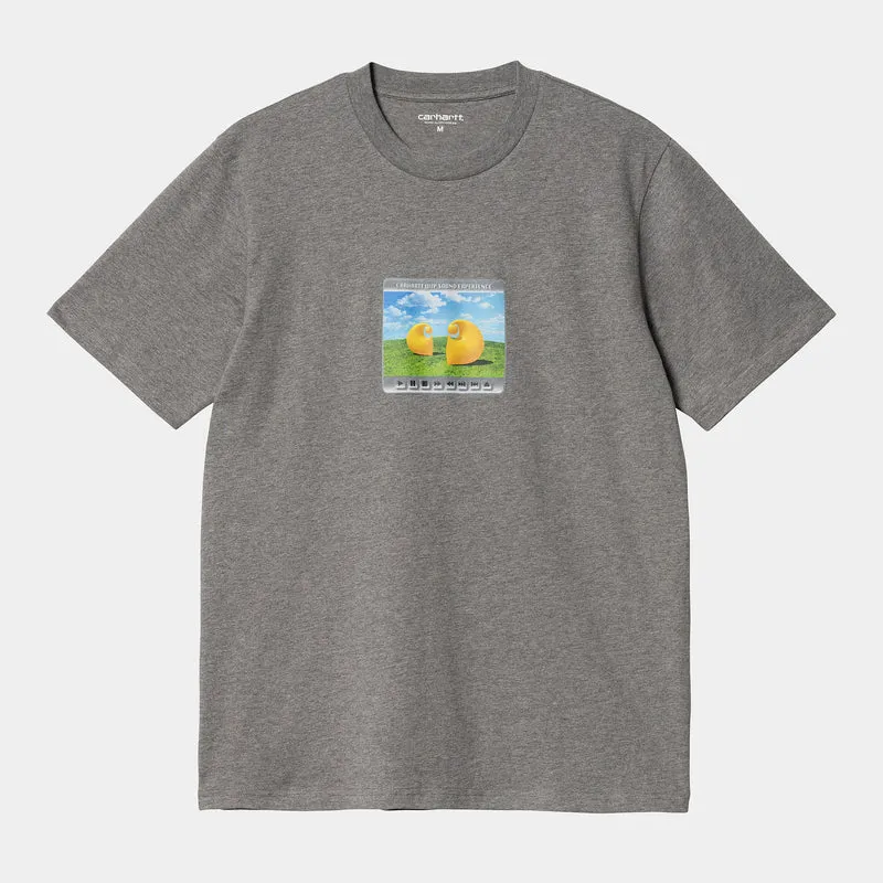 Carhartt WIP Mens Sound Experience kortärmad T-shirt - mörkgrå ljung