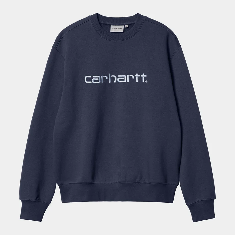 Carhartt WIP Herr Carhartt WIP Sweat Top - Enzian / Misty Sky