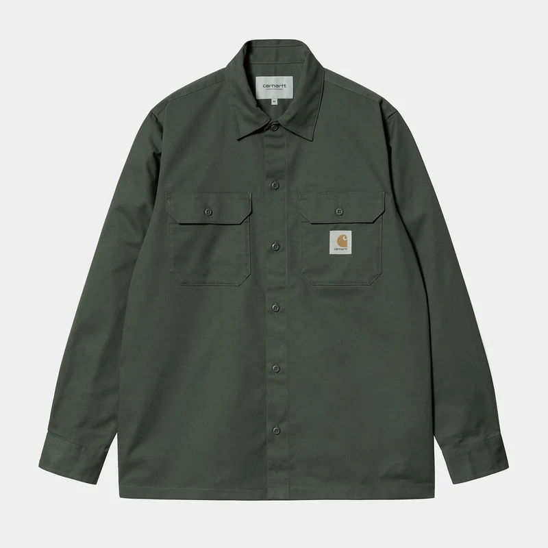 Carhartt WIP Långärmad herrtröja - buxbom