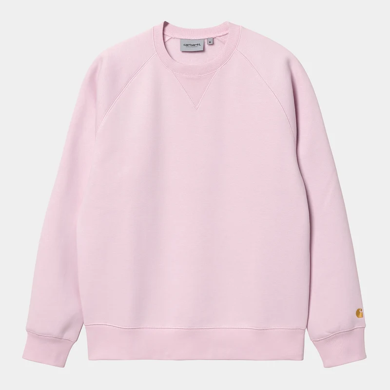 Carhartt WIP Chase Sweat Top för män - Pale Quartz