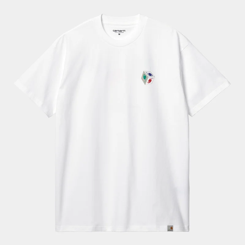 Carhartt WIP Kortärmad t-shirt i ekologisk bomull för män - Vit