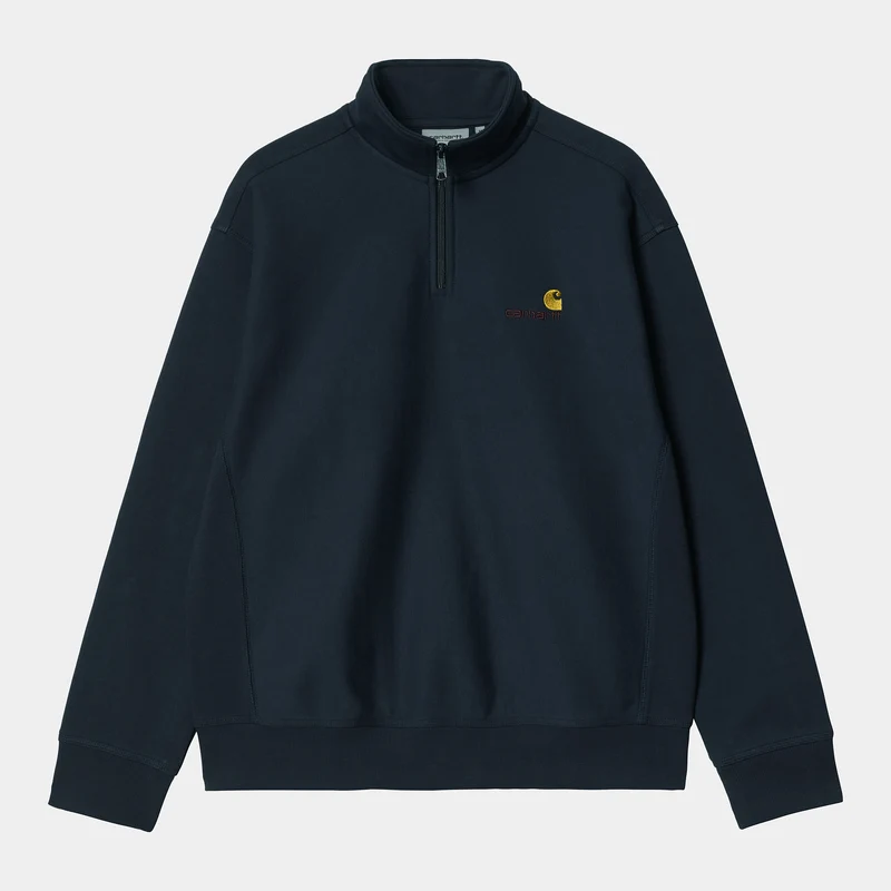 Carhartt WIP Herr Halv dragkedja American Script Träningströja - Mizar