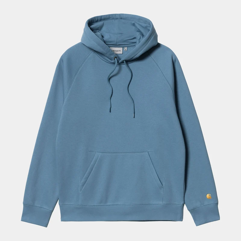 Carhartt WIP Chase hoodie för herr - Icy Water / Gold