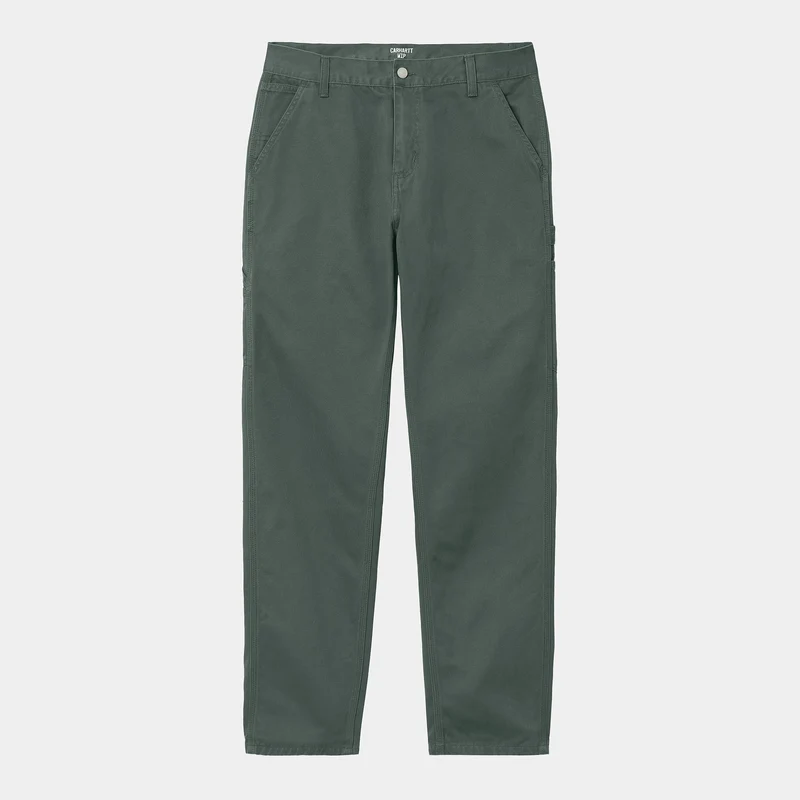 Carhartt WIP Herr Ruck Single Knee Byxa - Hemlockgrön Stentvättad