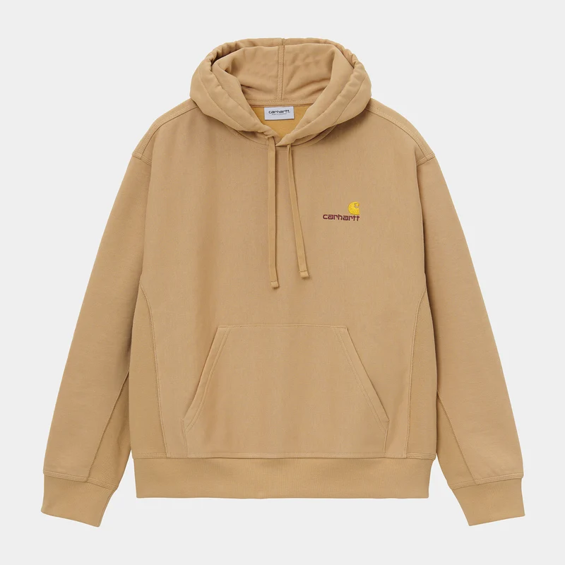 Carhartt WIP Herr American Script Träningströja - Dusty Hamilton Brown