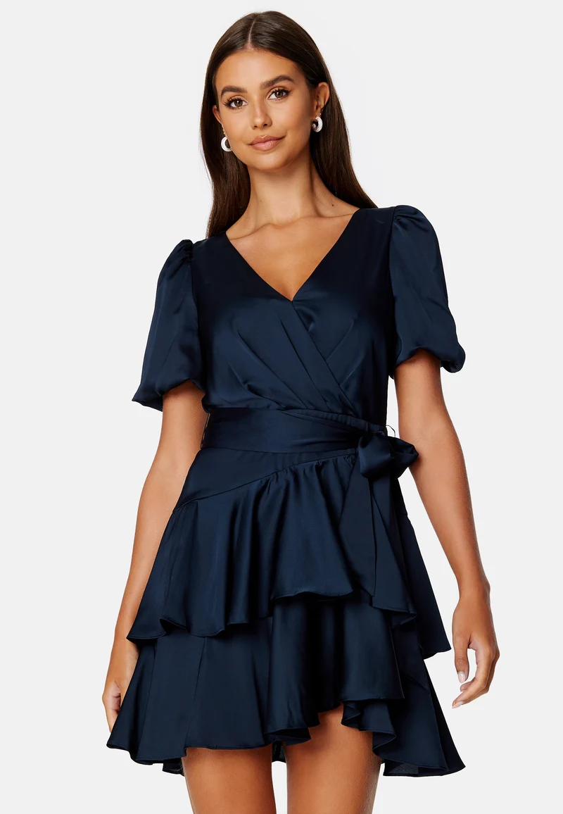Monica Tiered Satin Mini