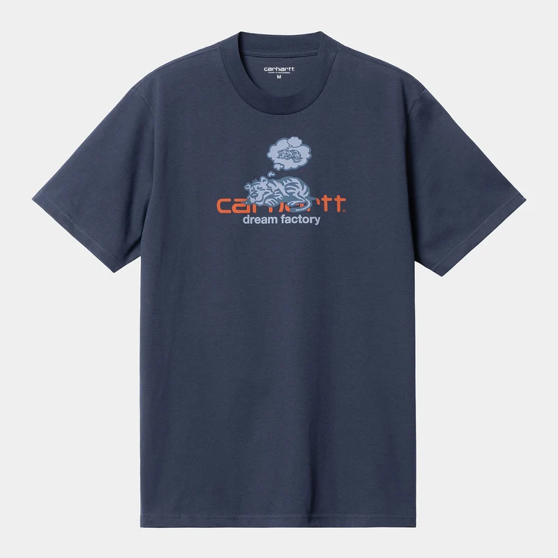 Carhartt WIP Mens Dream Factory T-shirt i ekologisk bomull - Enzian