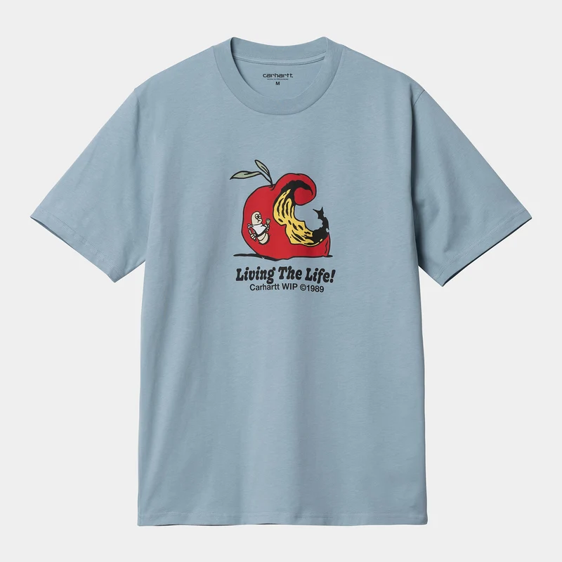Carhartt WIP Man Appetite T-shirt i ekologisk bomull - Misty Sky