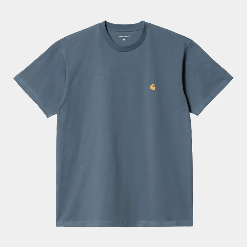 Carhartt WIP Chase kortärmad t-shirt för män - Storm Blue