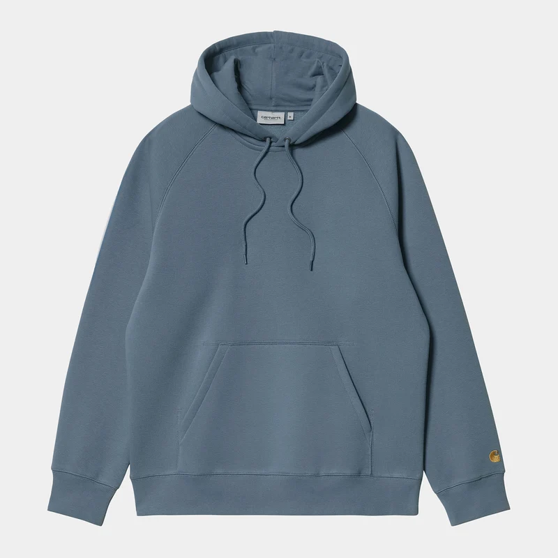 Carhartt WIP Herr Chase Sweat Hoodie - Storm Blue