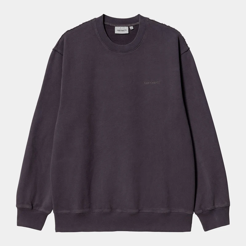 Carhartt WIP Män Marfa Sweat Top - Kronärtskocka Moon Wash