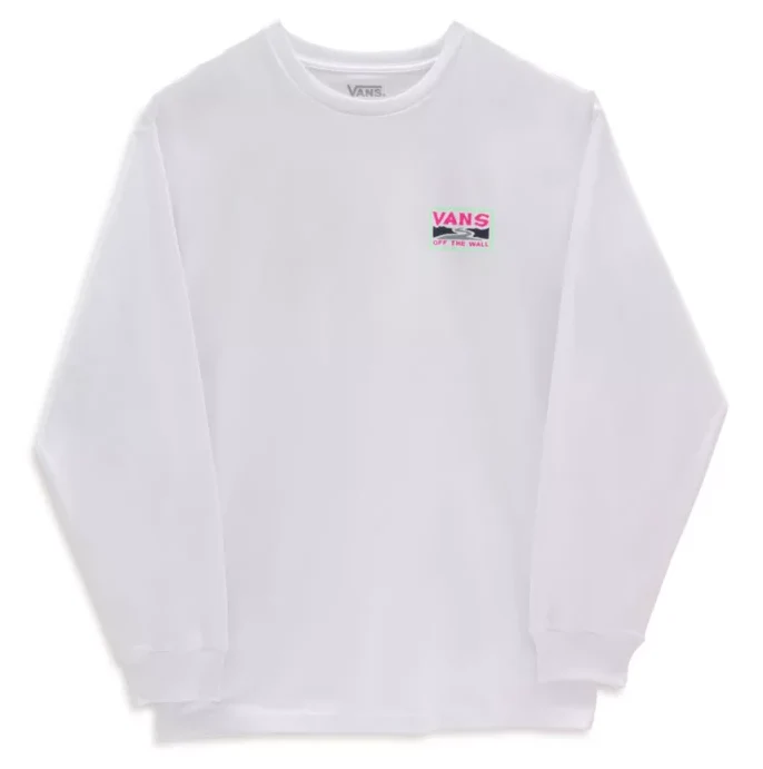 VANS Långärmad T-shirt för män sommarläger - Vit