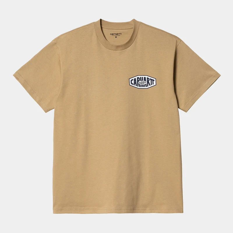Carhartt WIP Kortärmad herr New Tools T-shirt i ekologisk bomull - Dusty Hamilton Brown