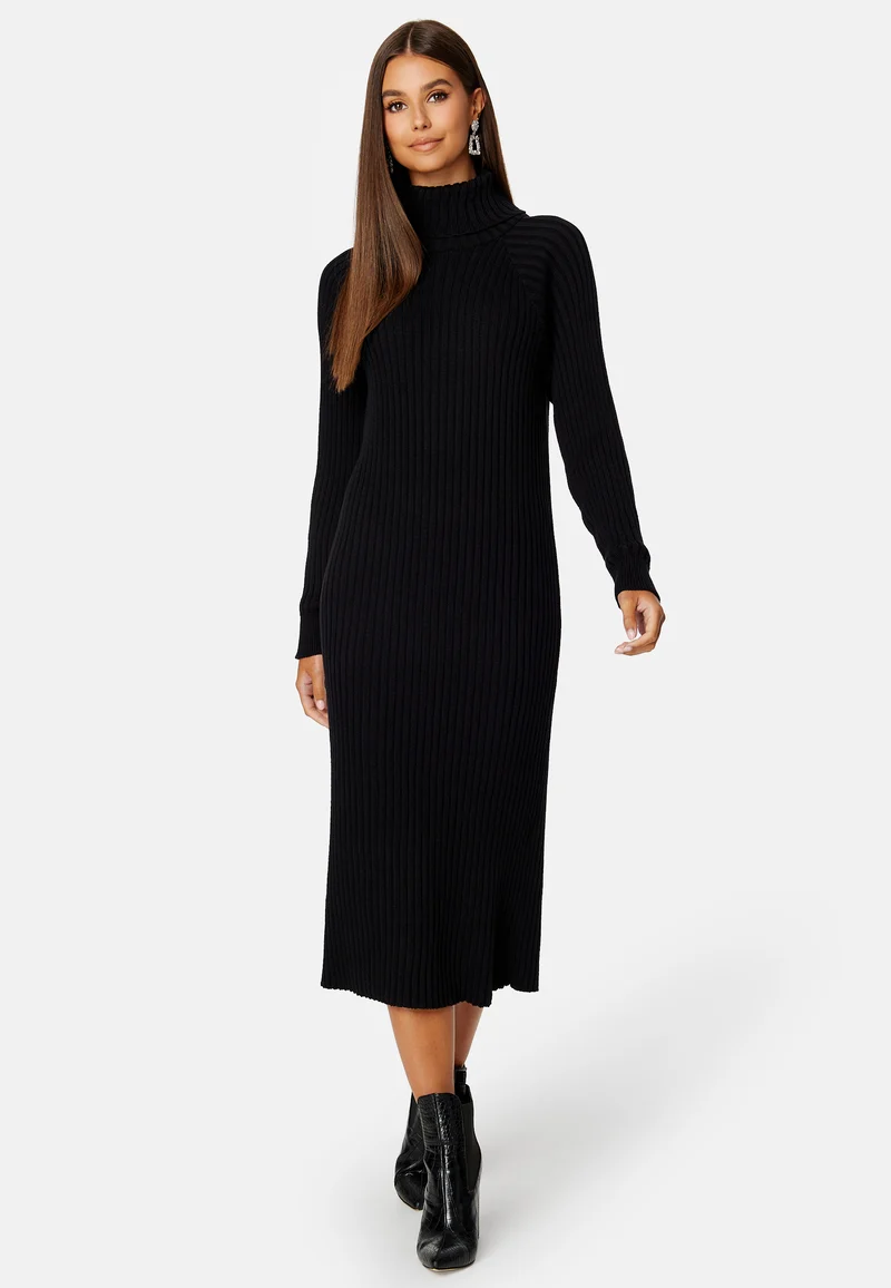 Mavi Knit Midi Rollneck Dress