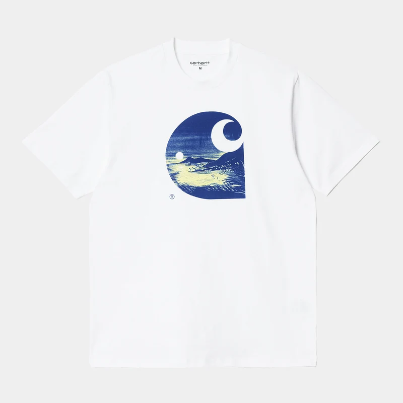 Carhartt WIP Kortärmad Gulf T-shirt för män - Vit