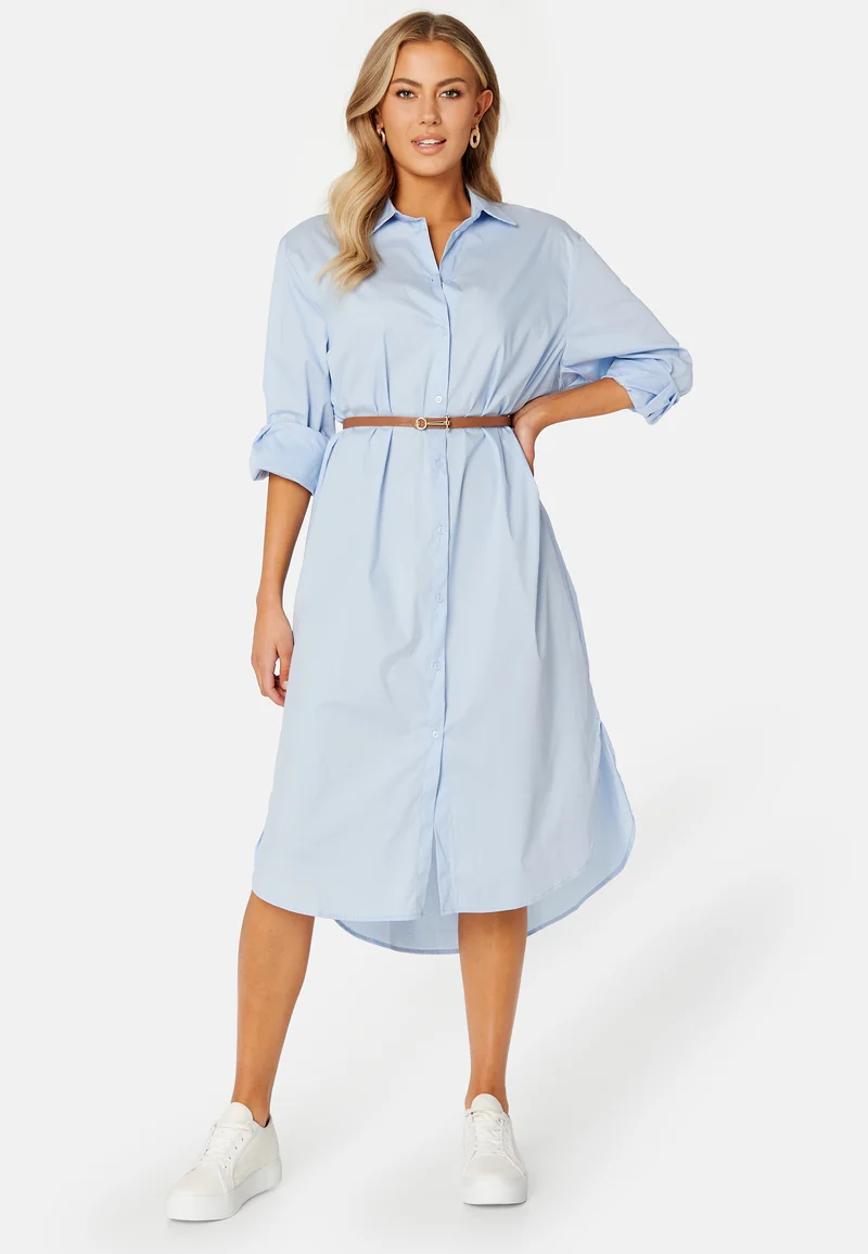 Gimas L/S Midi Shirt Dress