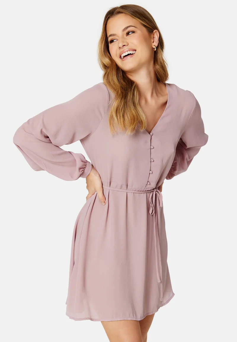 Hermine L/S Button Dress