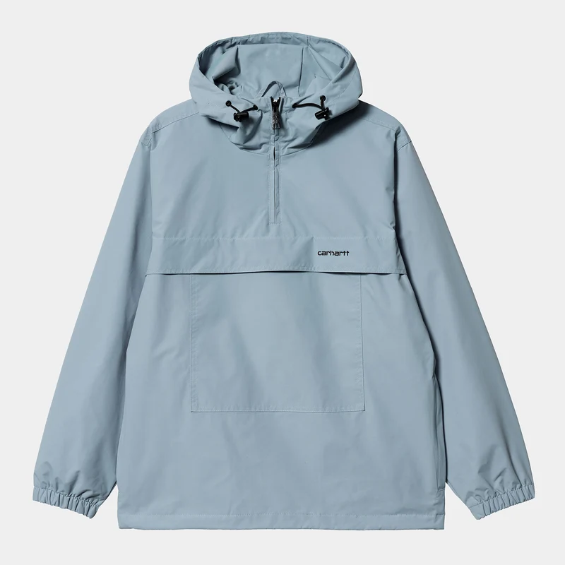 Carhartt WIP Windbreaker Pullover Jacka för män - Frostad Blå / Svart