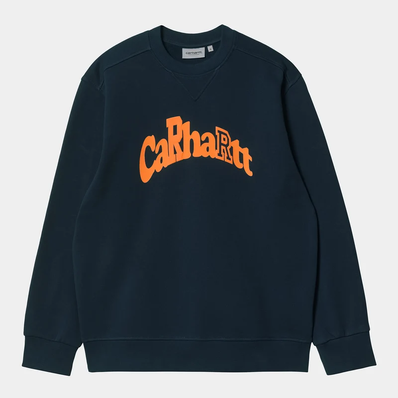 Carhartt WIP Amherst Sweat Top för män - Mizar / Hokkaido