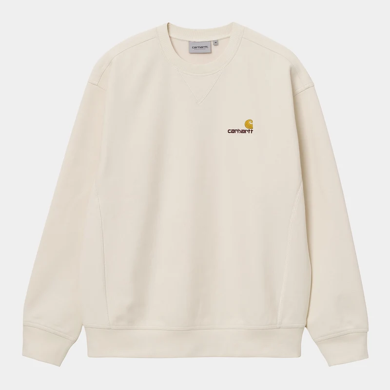 Carhartt WIP Herr American Script Träningstopp - Naturfärgad
